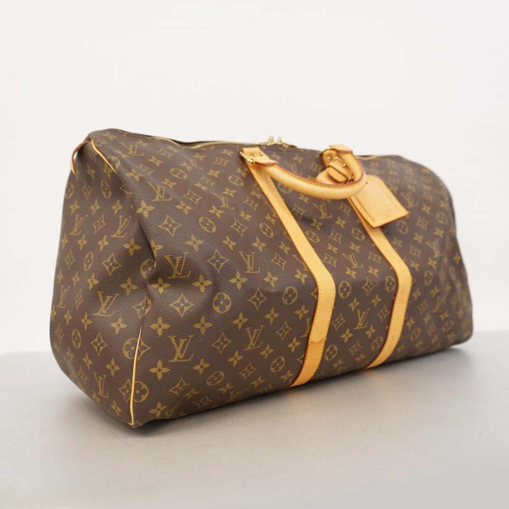 LOUIS VUITTON Brown Monogram Keepall 55 Boston Bag - Picture 2 of 11